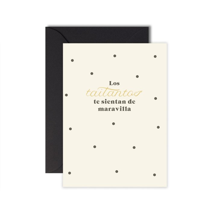 TARJETA LOS TAITANTOS TE SIENTAN DE MARAVILLA | THE GREAT MOUSTACHE | 1 UNIDAD | 7427136858337