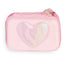Plumier Doble Cremallera Rígido Eva Corazón Iridiscente Mooving Paper