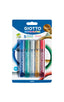 Blister 5 tubos 10ml cola glitter glue metallic colores surtidos iotto
