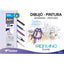 Bloc dibujo espiral tempera-acuarela a4+ 20h 160g. microperforado abriano