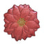 Plato cristal forma flor Rojo 31 cm en caja regalo Easy Life
