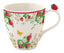 Taza porcelana Jardin de Fresas Easy Life 350 ml con caja regalo