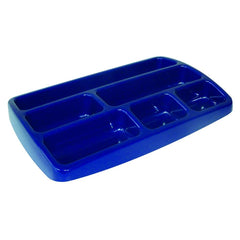 BANDEJA ORGANIZADORA DE PLASTICO AZUL 25,3X15,7X34MM | 10 UNIDADES | (ARDA)