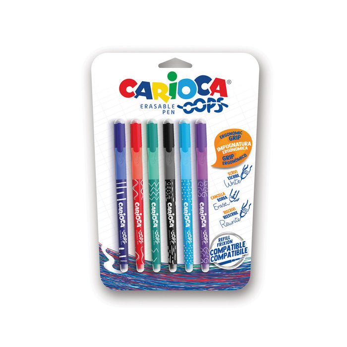 BOLIGRAFO BORRABLE OOPS BLISTER 6 UDS | 1 UNIDADES | (UNIVERSAL ESPAÑOLA S,A,)