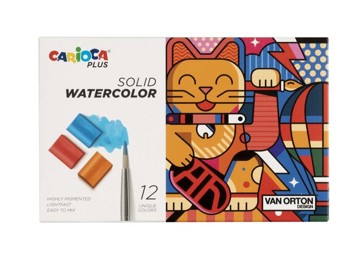 ACUARELA CARIOCA PLUS 12 COLORES SURTIDOS | 1 UNIDADES | (UNIVERSAL ESPAÑOLA S,A,)