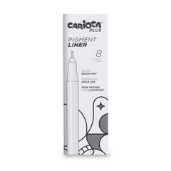 Rotulador Calibrado Carioca Plus Punta Pincel Negro | Universal Española S,A, | Pack 8 Unidades