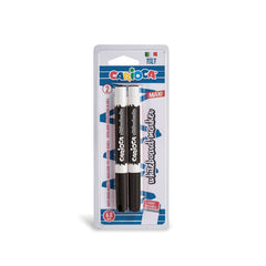 Rotulador Pizarra Carioca Punta Fina Negro Blister 2 Uds | Universal Española S,A, | Pack 24 Unidades