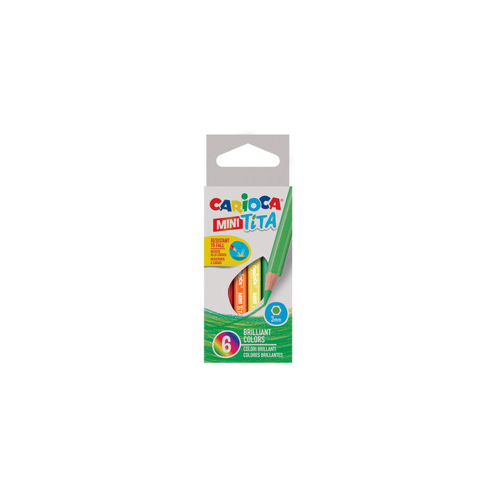 LAPIZ CARIOCA MINI TITA 6 COLORES SURTIDOS | 48 UNIDADES | (UNIVERSAL ESPAÑOLA S,A,)
