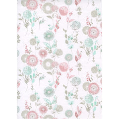 BOBINA PAPEL REGALO TODO AÑO 31CM FLORES FONDO BLANCO | SADOCH | 1 UNIDAD | 8006715271133