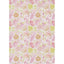 Bobina papel regalo 31 cm flores blanco SADOCH