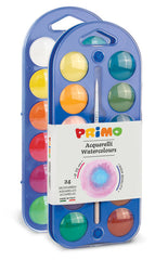 ACUARELA PRIMO24 COLORES 25 MM + 1 PINCEL | 1 UNIDADES | (PRIMO)