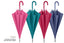 Paraguas Mujer 61/8 Automatico Color Liso Marca Perletti