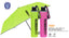 PARAGUAS INFANTIL MINI PLEGABLE 50/8 MAN, FUCSIA/VERDE FLUO | PERLETTI | 1 UNIDAD | 8015831156576