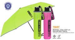 PARAGUAS INFANTIL MINI PLEGABLE 50/8 MAN, FUCSIA/VERDE FLUO | PERLETTI | 1 UNIDAD | 8015831156576