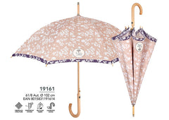PARAGUAS MUJER 61/8 AUT, FLORES BLANCAS | PERLETTI | 1 UNIDAD | 8015831191614