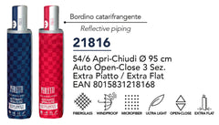 PARAGUAS MUJER PLEGABLE 54/6 ABRE/CIERRA , LISO CON IMPRESIO | PERLETTI | 1 UNIDAD | 8015831218168