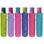 Paraguas Mujer Plegable 54/8 Aut 3 Secc. Colores Lisos Marca Perletti