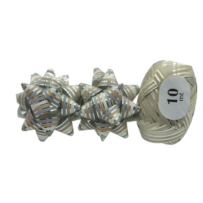 BLISTER 2 COCAS 14MM+BOBINA 10MMX10MT LINEAS METALIZADAS | BRIZZOLARI | 1 UNIDAD | 8031653578440