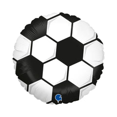 GLOBO R18 BALON DE FUTBOL BLANCO 46 CM | GRABO BALLOONS | ENVASE 5 UDS. UNIDAD | 8050195781385