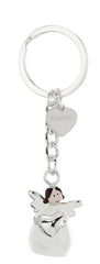 LLAVERO DE ANGEL BLANCO PLATEADO CON CORAZON | BAGUTTA | 1 UNIDAD | 8050999818447