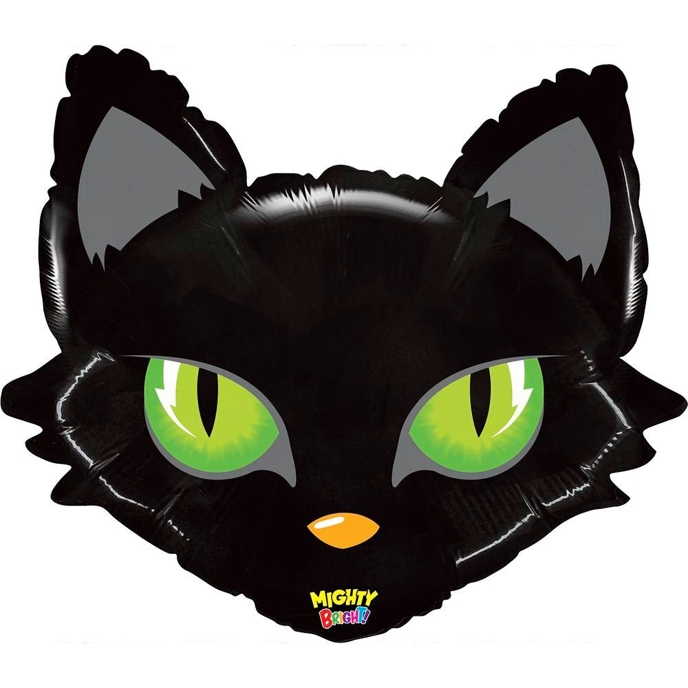 GLOBO CABEZA DE GATO NEGRO 64CM | GRABO BALLOONS | 1 UNIDAD | 8055513350618