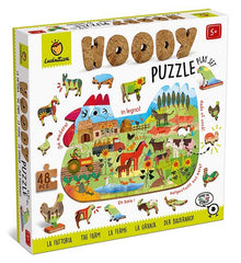 WOODY PUZZLE - LA GRANJA | LUDATTICA | 1 UNIDAD | 8057158622167