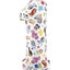 Globo Bluey Numero Uno 66 cm Grabo Balloons