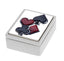 Juego de cartas poker con caja metálica decorada Bagutta