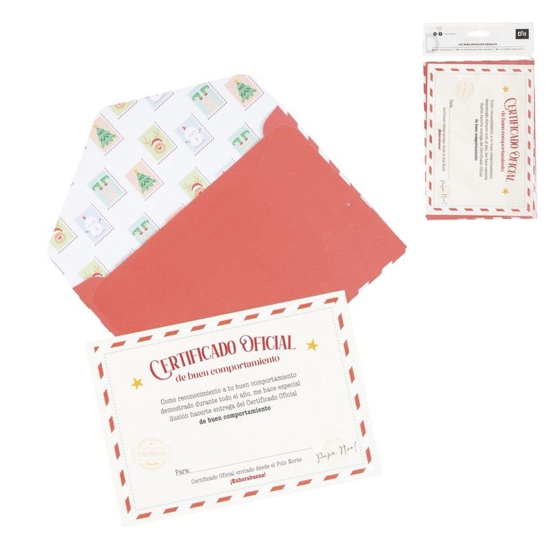 CERTIFICADO DE BUEN COMPORTAMIENTO PAPA NOEL | DCASA NAVIDAD | ENVASE 10 UDS. UNIDAD | 8410000213232
