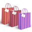 Bolsa papel L rayas bicolor surtidas 32 x 10 x 26 cm DCASA