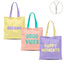Bolsa Algodón con Cremallera Neon Basics Surtidos DCASA