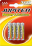 Pila Jupiter Alcalina LR03 Aaa Blister 4 Unidades POESSA