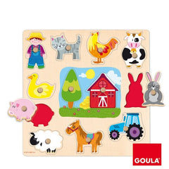 PUZZLE SILUETA GRANJA 12 PIEZAS | GOULA | 1 UNIDAD | 8410446530252