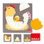 PUZZLE GALLINA 3 NIVELES | GOULA | 1 UNIDAD | 8410446530276