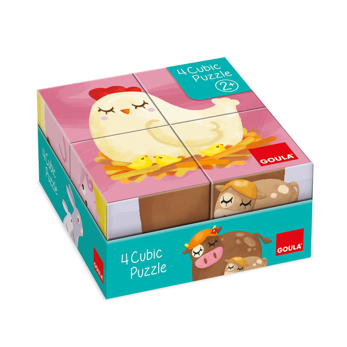 JUEGO 4 CUBIC PUZZLE | GOULA | 1 UNIDAD | 8410446534670