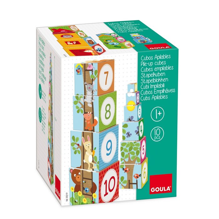 JUEGO CUBOS APILABLES BOSQUE | GOULA | 1 UNIDAD | 8410446552193