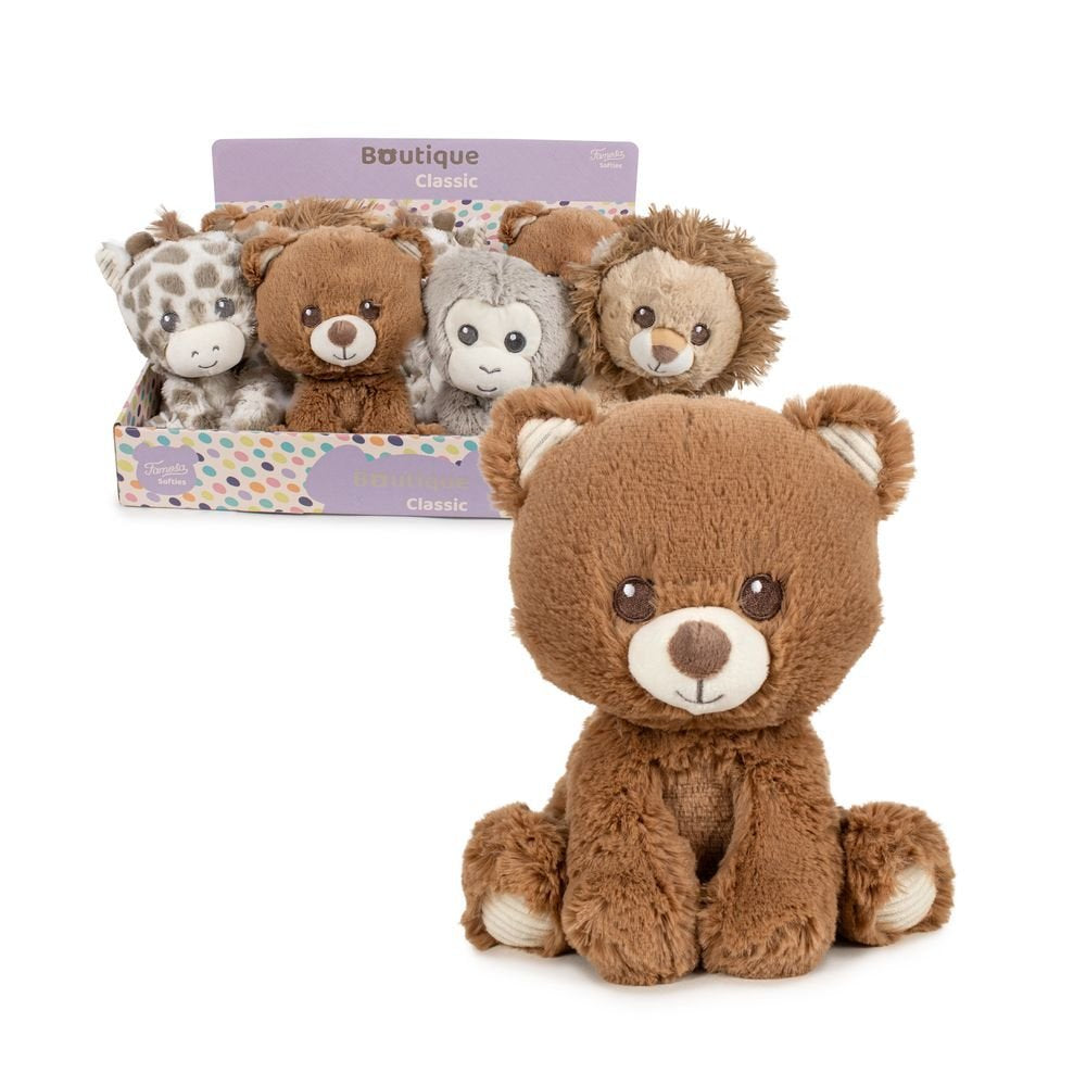EXPOSITOR 12 PELUCHES BOUTIQUE ANIMALES SURTIDO 22CM | FAMOSA SOFTIES | ENVASE 12 UDS. UNIDAD | 8410779650900