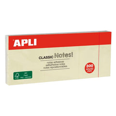NOTAS ADHESIVAS 40X50 APLI AMARILLO BLISTER 3 TACOS 100 H | 12 UNIDADES | (APLI)