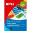 Etiquetas multifunción color azul APLI Paper Pack 100 hojas
