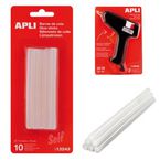 ✅ BARRA SILICONA COLA RECAMBIO 10CM X 7,5MM BLISTER 10 UNID