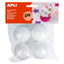 Bolas Porexpan Ø 50 mm Apli Juegos Pack 4 unidades