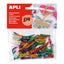 Mini pinzas madera colores surtidos 45 unidades Apli Manualidades