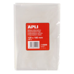 BOLSAS POLIPROPILENO 120 X 180 MM 100 U, | 1 UNIDADES | (APLI)
