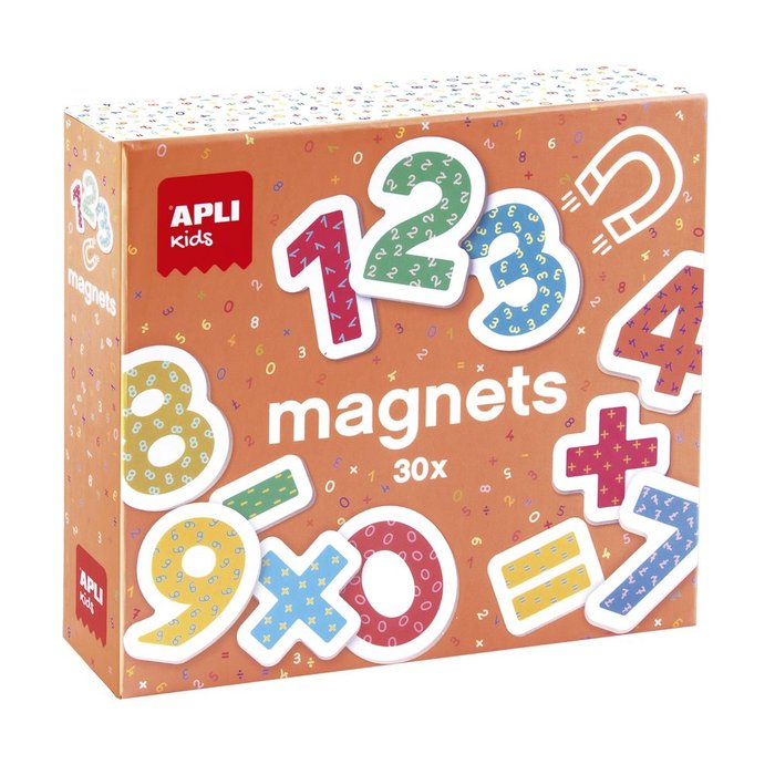 MAGNETS DE MADERA NUMEROS | APLI JUEGOS | 1 UNIDAD | 8410782188858