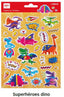 BLISTER PEGATINAS SUPERHEROES DINOS 1 HOJA | APLI MANUALIDADES | ENVASE 5 UDS. UNIDAD | 18410782198106