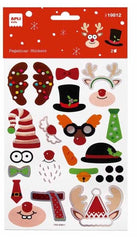 BLISTER PEGATINAS CONSTRUCCION NAVIDAD 2 HOJAS | APLI MANUALIDADES | ENVASE 5 UDS. UNIDAD | 18410782198120