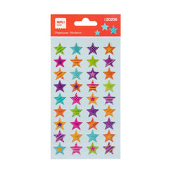 BLISTER PEGATINAS ESTRELLAS RAYADAS 1 HOJA | APLI MANUALIDADES | ENVASE 5 UDS. UNIDAD | 18410782202063