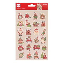 BLISTER PEGATINAS NAVIAD XMAS PAPA NOEL 1 HOJA | APLI MANUALIDADES | ENVASE 5 UDS. UNIDAD | 18410782202209