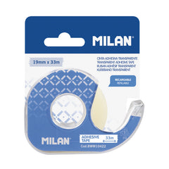 CINTA ADHESIVA MILAN 19 MM X 33 M BLISTER | 12 UNIDADES | (MILAN)