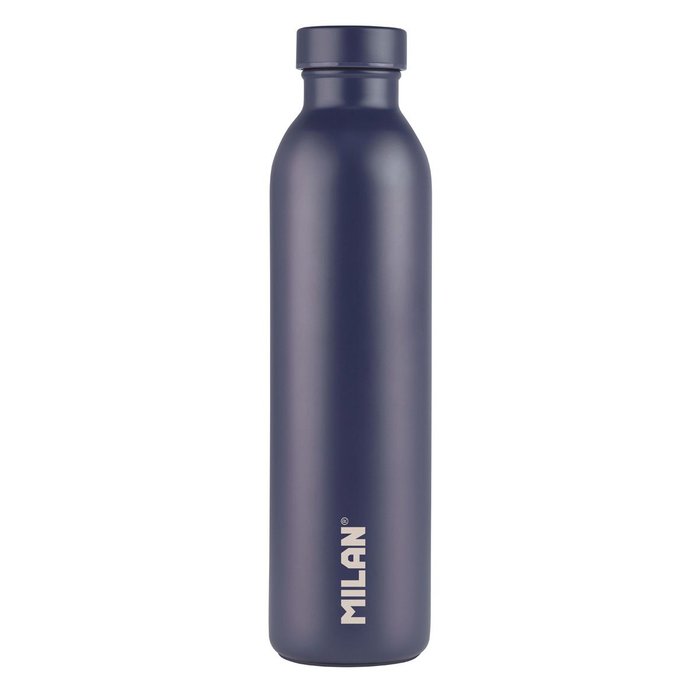 BOTELLA ISOTERMICA MILAN 1918 CAPACIDAD 591ML AZUL MARINO | MILAN DISEÑO | 1 UNIDAD | 8411574092643